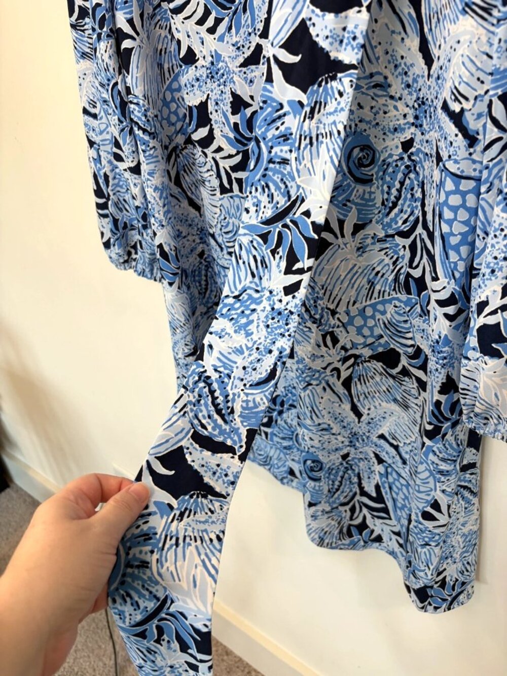 NWT Lilly Pulitzer Olivine Dress Sz 2 Bonaire Blue Coastal Constellation Belted - Picture 10 of 15